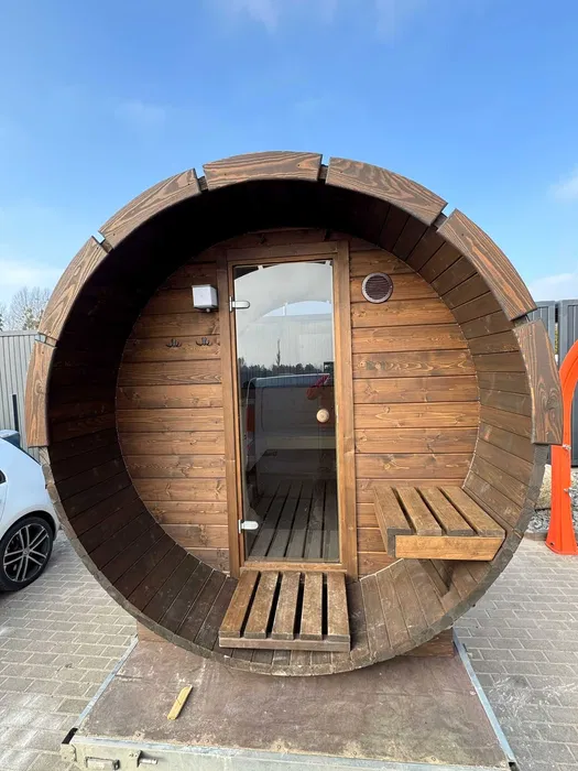 Sauna beczka z piecem Harvia