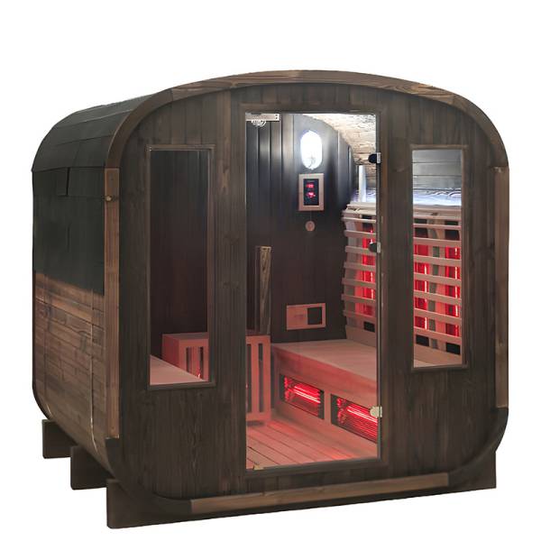 Sauna Beczka Hybrydowa 180x200 cm Hamar 1
